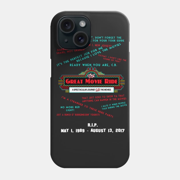 RIP Great Movie Ride Memorial Shirt Phone Case by MouseRantsStore