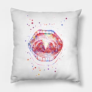 Mouth anatomy Pillow