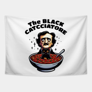 Edgar Allan Poe The Black Cat Catcciatore Tapestry