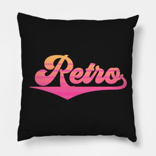 Retro Typography Pillow