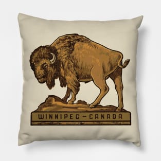 Winnipeg Buffalo Pillow