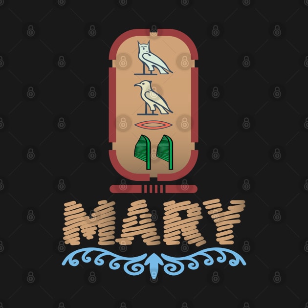 MARY-American names in hieroglyphic letters,  a Khartouch by egygraphics