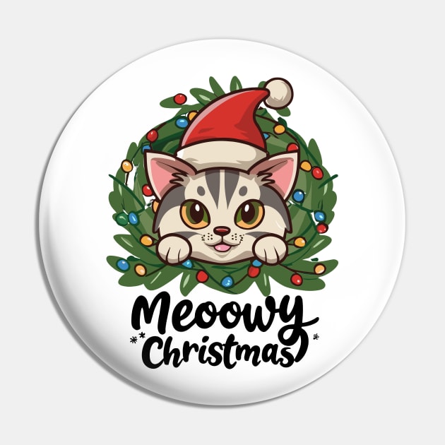 MEOOWY CHRISTMAS cute Cat Pin by XYDstore