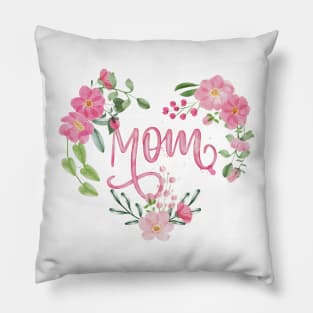 Mom floral heart Pillow