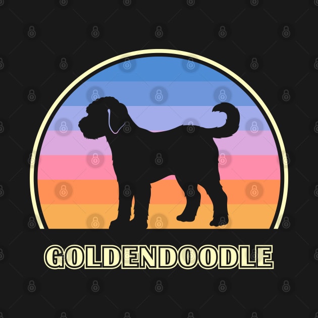 Goldendoodle Vintage Sunset Dog by millersye