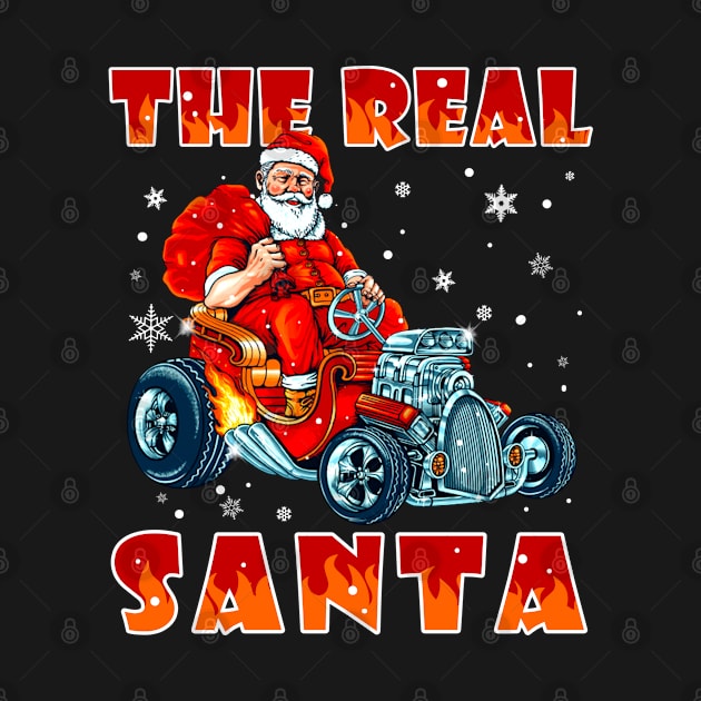 The Real Santa Driving The Hot Rod Car by beelz