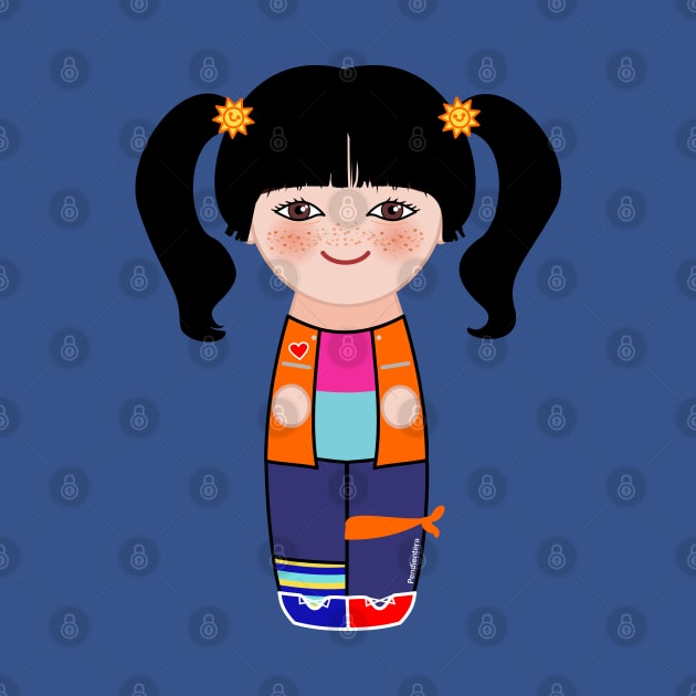 Kokeshi Punky Brewster by Pendientera