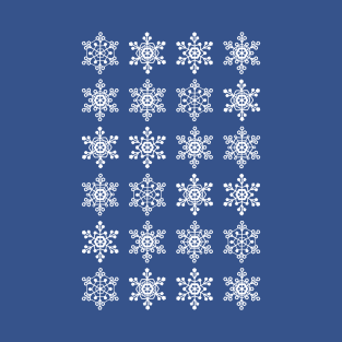 Christmas pattern with snowflakes (White) T-Shirt
