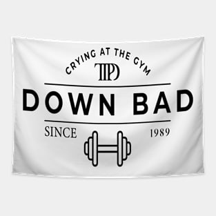 Down Bad Crying at the Gym Tapestry