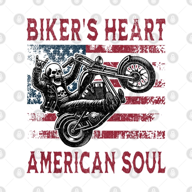 Biker's Heart American Soul by Odetee