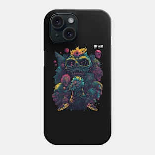 Techno T-Shirt - Psychedelic organism - Catsondrugs.com - Techno, rave, edm, festival, techno, trippy, music, 90s rave, psychedelic, party, trance, rave music, rave krispies, rave flyer T-Shirt Phone Case