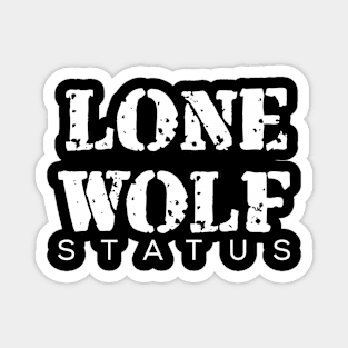 Lone Wolf Status Magnet