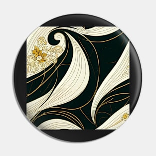 Art Nouveau floral pattern, model 13 Pin