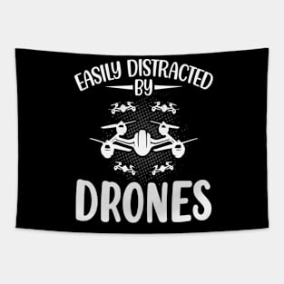 Easily Distracted By Drone Vintage Tapestry