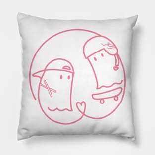 willex vday ghosties Pillow