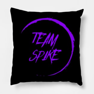 Buffy "Team Spike" slogan purple Pillow