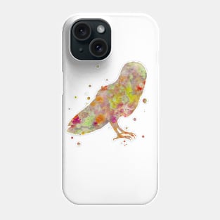 Barn Owl Watercolor Painting Phone Case