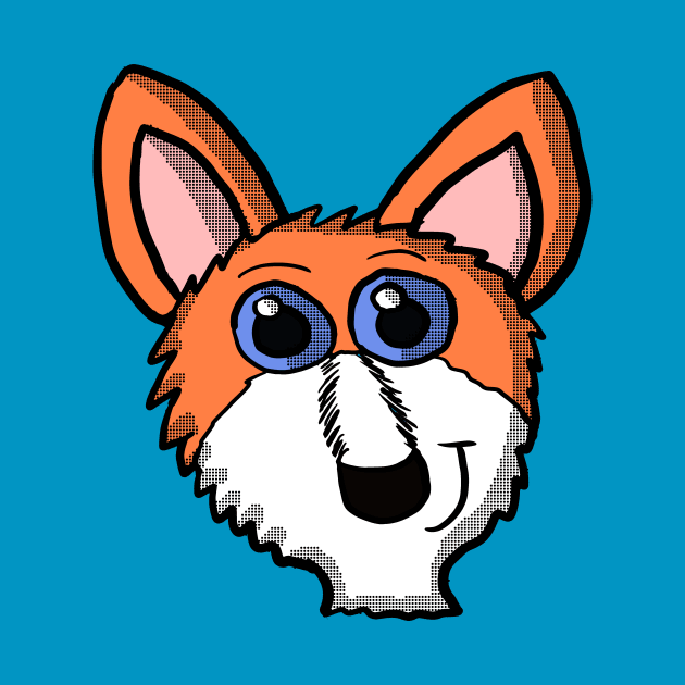 Cartoon fox head by Eric03091978