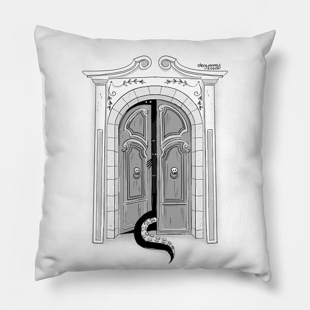 Fancy + Hounted Room Pillow by Gummy Illustrations