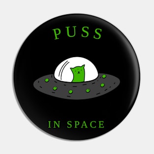 Puss In Space Pin