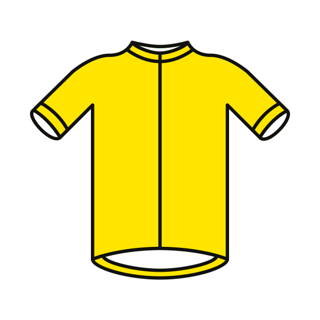 Yellow Leaders Cycling Jersey by Radradrad