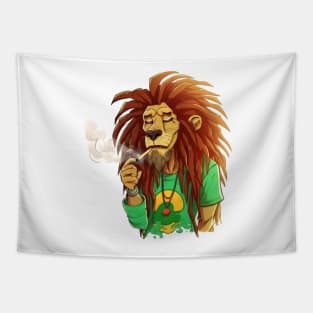 420 Tuxedo Rastafarian Lion Tapestry