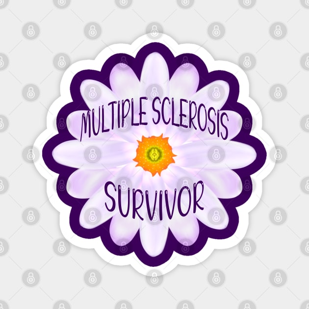 Multiple Sclerosis Survivor Magnet by MoMido