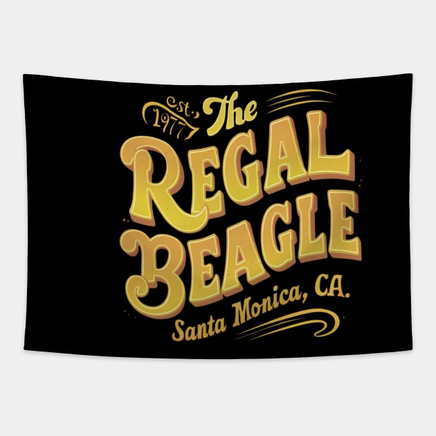 Distressed The regal beagle santa monica Tapestry by thestaroflove