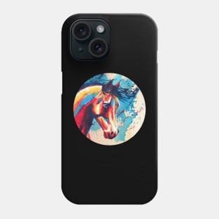 Horse Portrait Acrylic Painting Phone Case