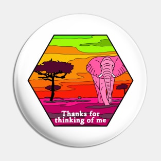 Pink Elephant Pin