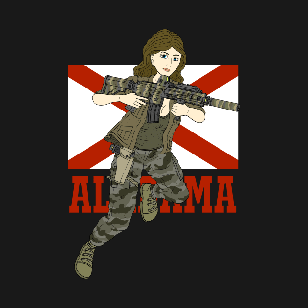 alabama girl with a rifle. by JJadx