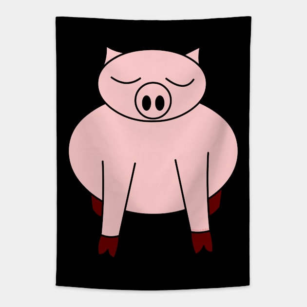 Pig Tapestry by Barthol Graphics