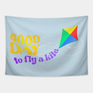 Good Day to Fly a Kite - Rainbow Tapestry