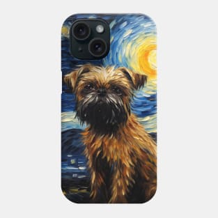 Brussels Griffon dog Night Phone Case