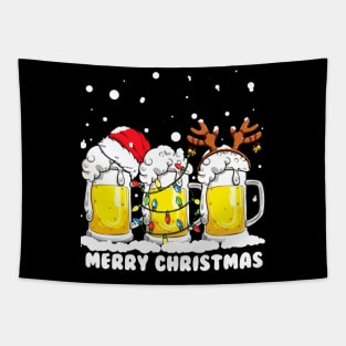 Merry Christmas beer Tapestry