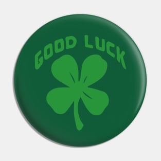 Good Luck 4 Leaf Clover Pin