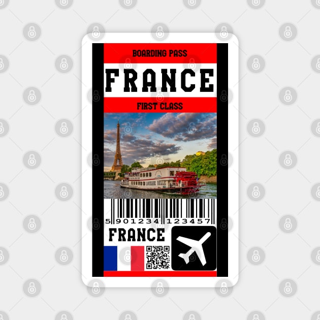 France first class boarding class Magnet by Travellers