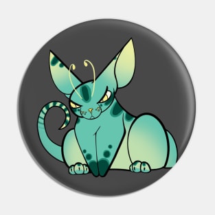Angry Alien Cat :: Canines and Felines Pin