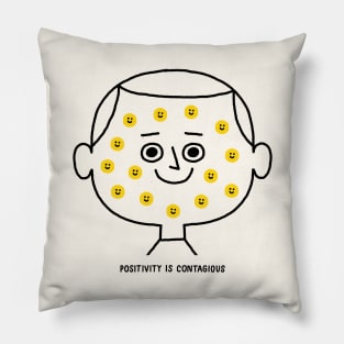 Positivity is Contagious Pillow