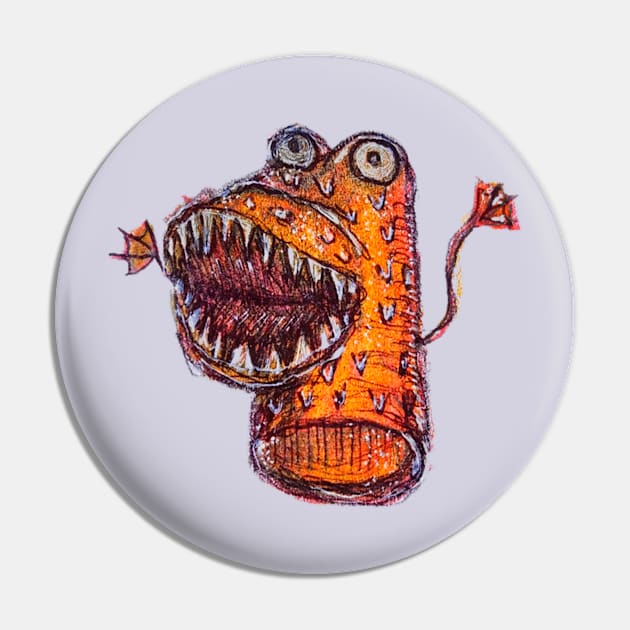 Monster Finger Puppet Pin by Animal Surrealism