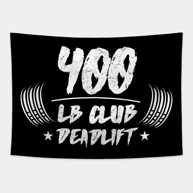 400Lb Club Deadlift Tapestry by AniTeeCreation