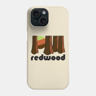 Retro Redwood ))(( Tourist Souvenir National Park Design Phone Case