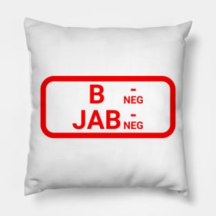 B negative Pillow