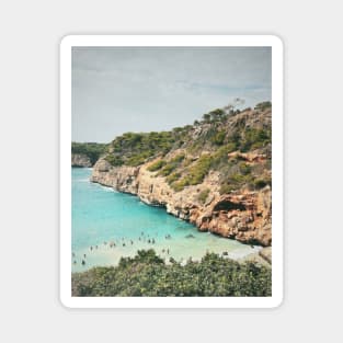 Hidden Beach Turquoise Water Film Photography Magnet