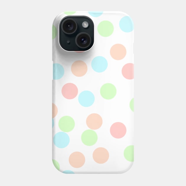 Colorful polka dots abstract background Phone Case by Artistic_st