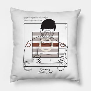 Reading enthusiast version 9 Pillow