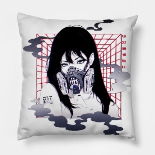 Vaporwave Japanese Cyberpunk Pillow