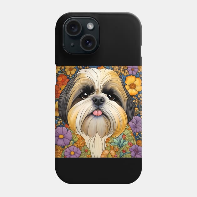 Shih Tzu Dog Lover Design Cute Puppy Phone Case by LittleBean