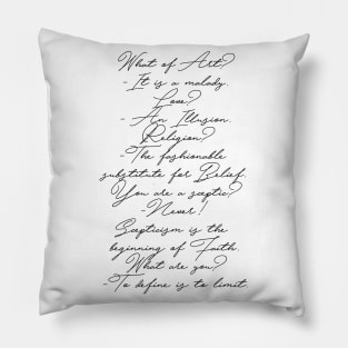 To define is to limit. Pillow