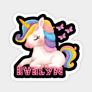 Personalized name Evelyn Magnet